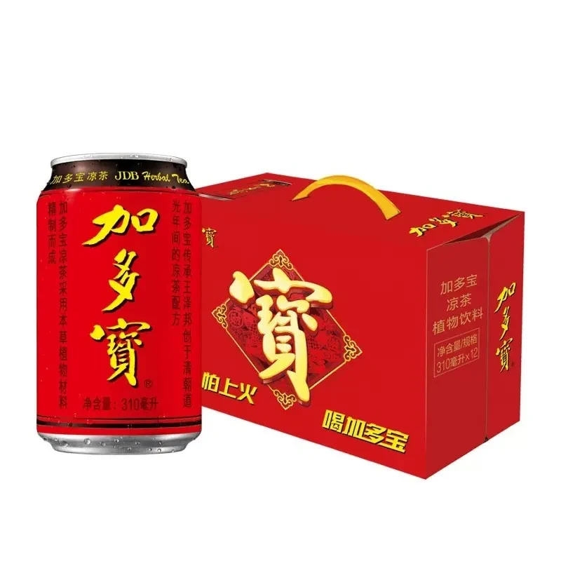 加多宝JDB 凉茶植物饮料 310ml*12罐/箱（生产日期7月份）