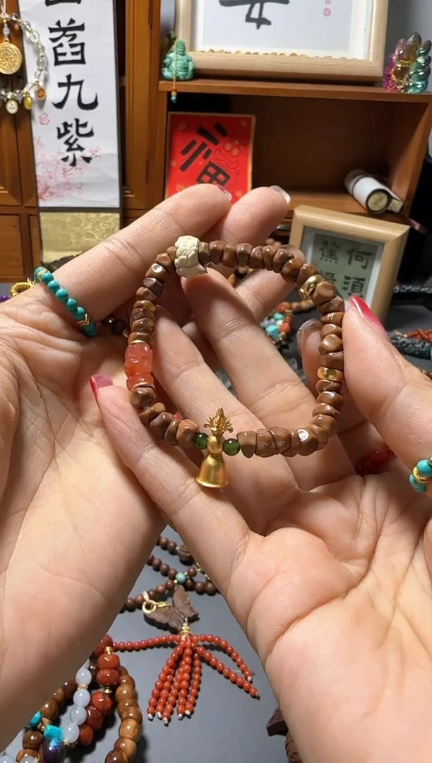 【闪购商品】非洲檀香无事牌丫丫醒醒成品