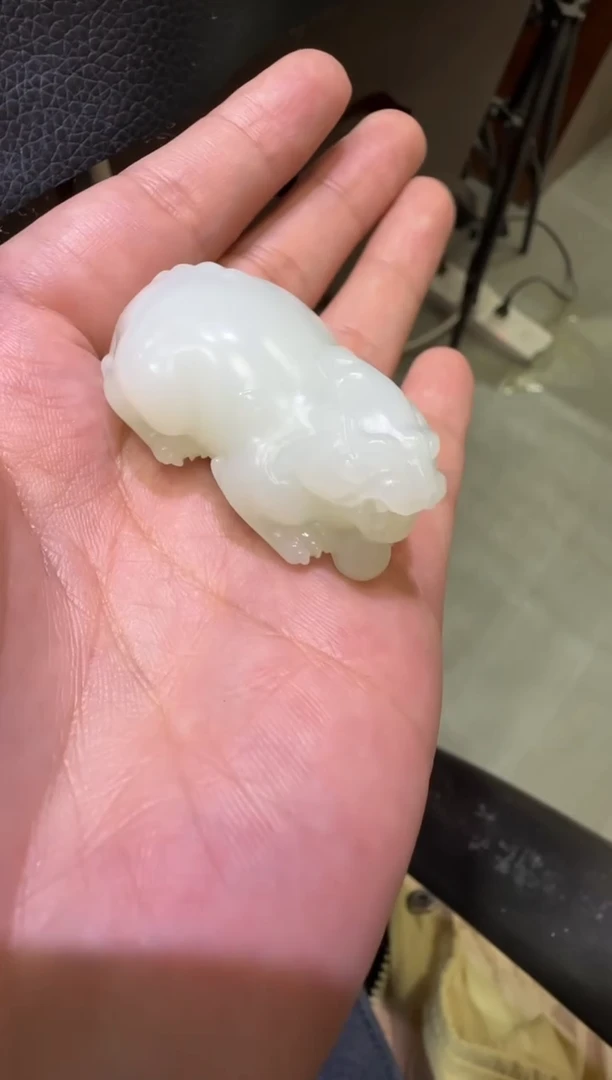 吊坠(赠链)未镶嵌和田玉天泰白玉貔貅 （产地直发）