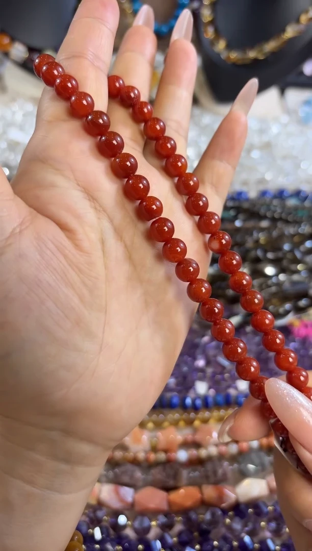 未镶嵌玛瑙/玉髓珠宝半成品红玛瑙卡10