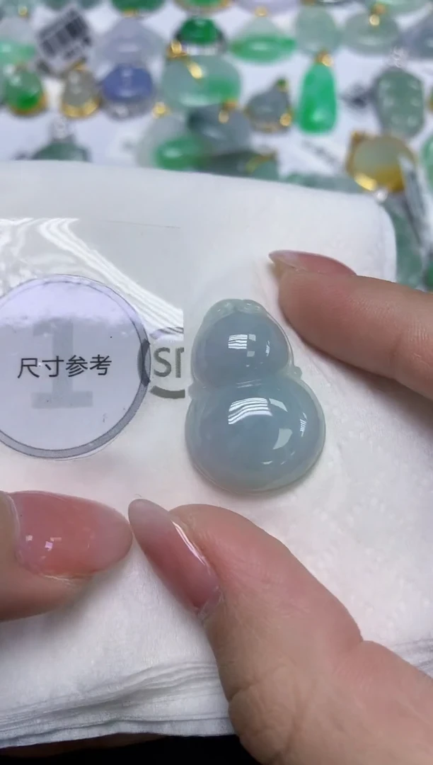 颈饰未镶嵌翡翠天然缅甸翡翠A货百元以上9元证书费自理