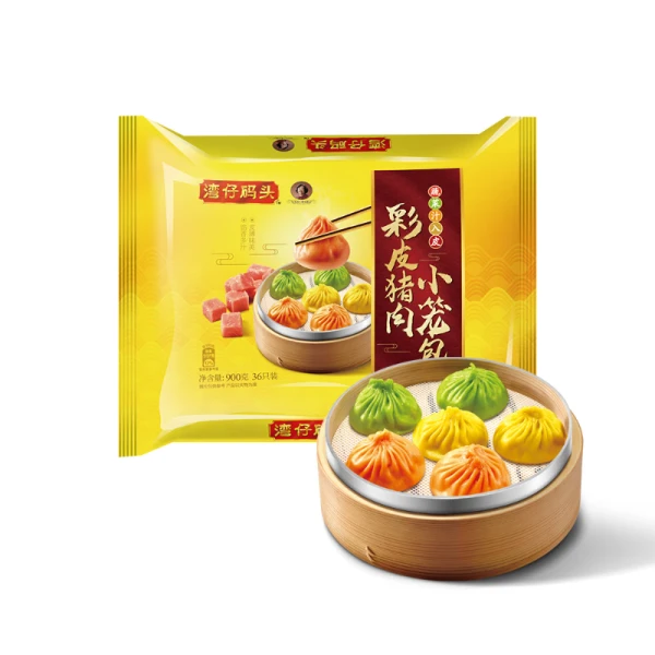 湾仔码头 彩皮猪肉小笼包 900g