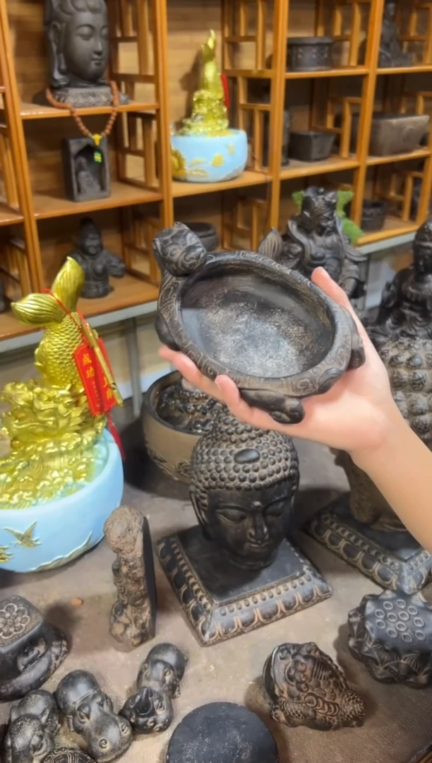 陶土【火山泥】小龙龟盆