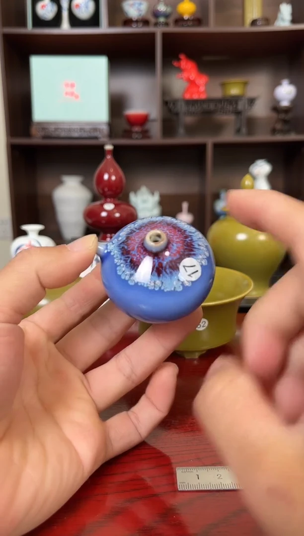 摆件瓷12.15晚微瑕小花瓶摆件17