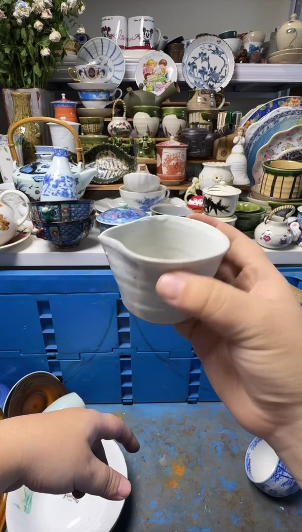 中古瓷器，默认微瑕-057，小粗陶公道