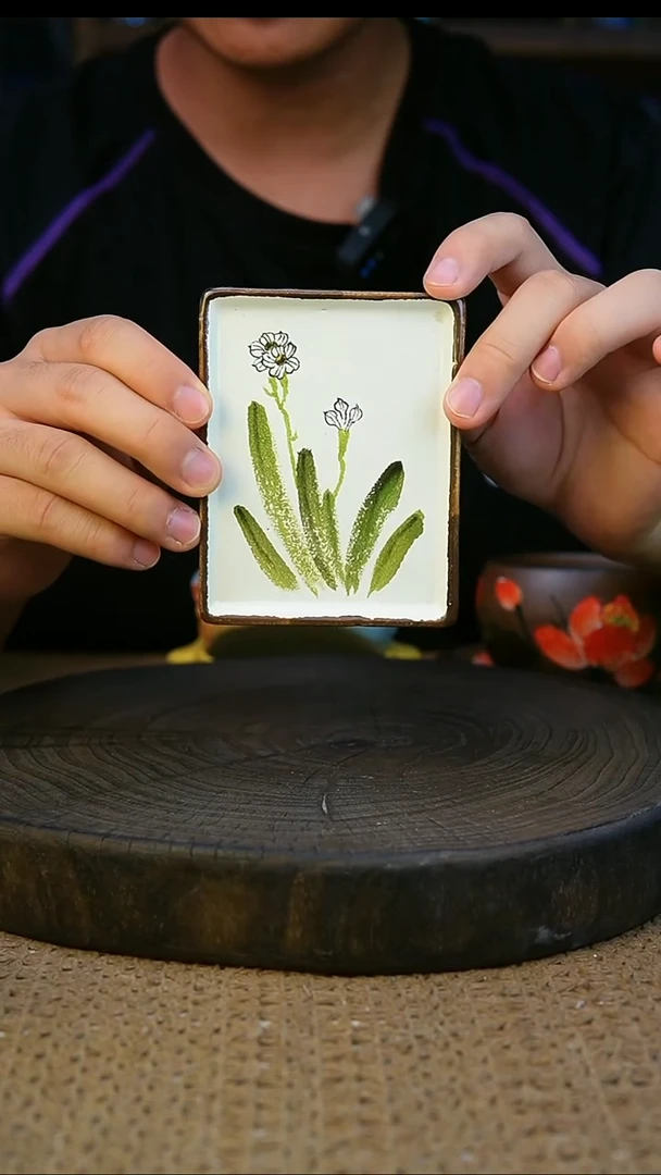 花瓶/杯子/盘子景德镇手工手绘釉下彩4