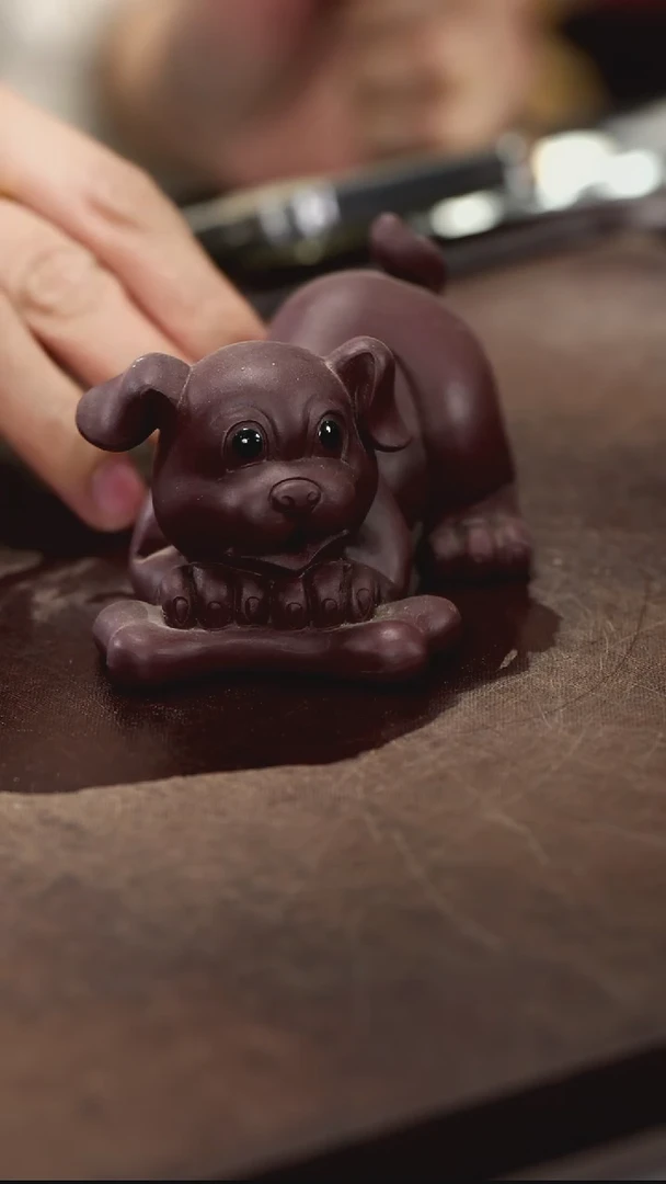 紫砂茶宠紫砂小狗