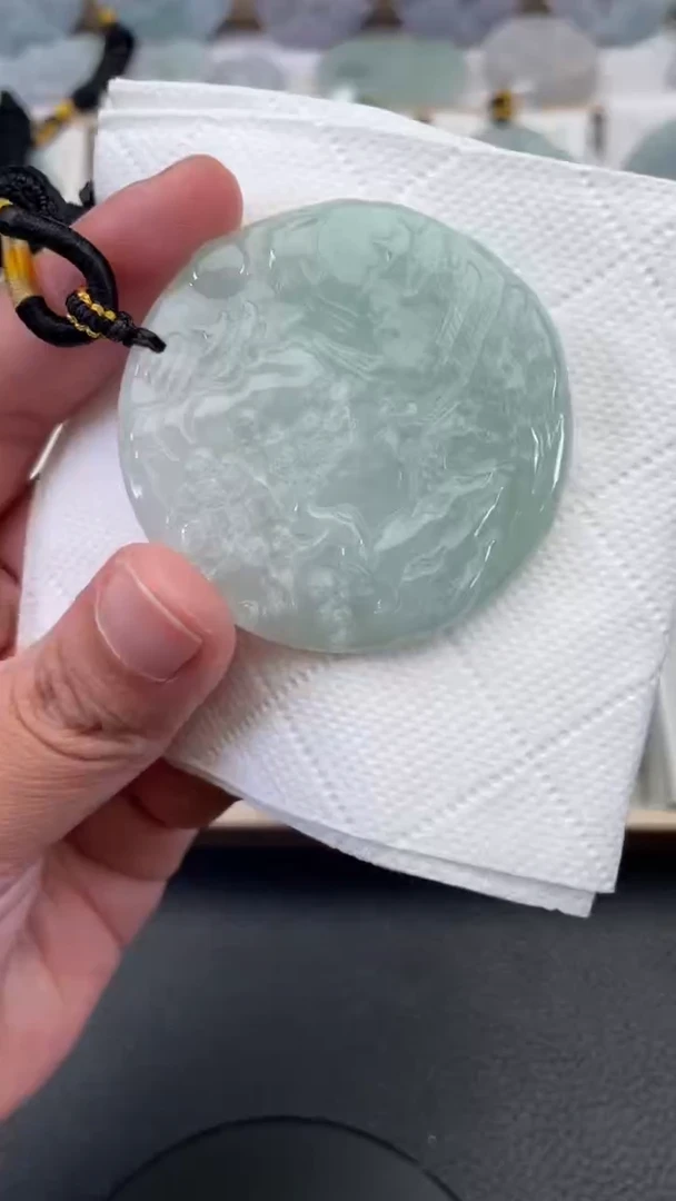 颈饰未镶嵌翡翠天然缅甸翡翠A货265