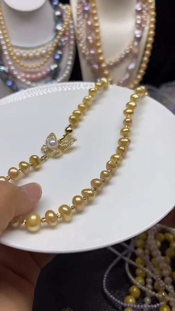 淡水珍珠未镶嵌颈饰多人