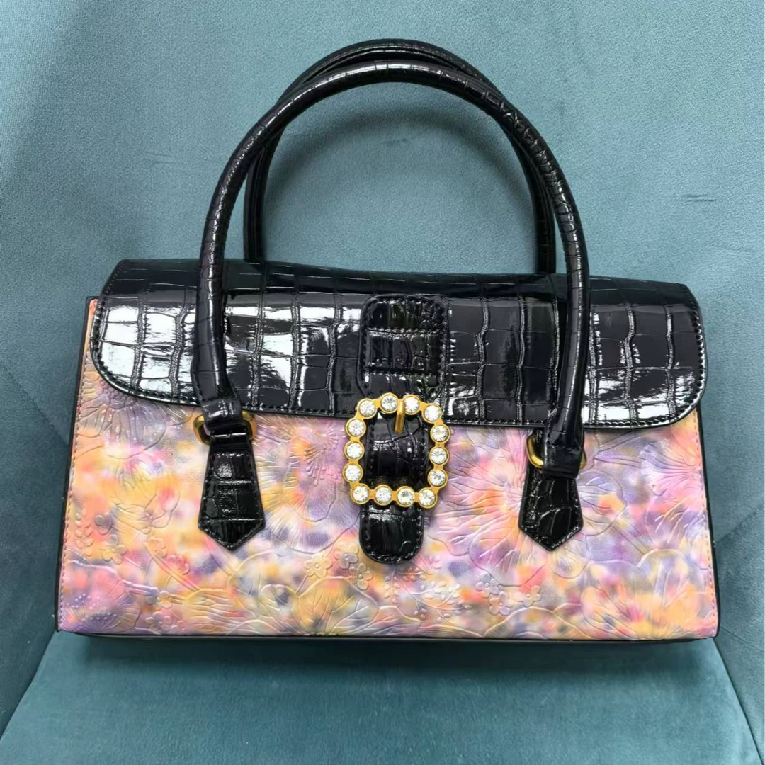 时尚百搭休闲蛇纹贵妇手提包托特包 086