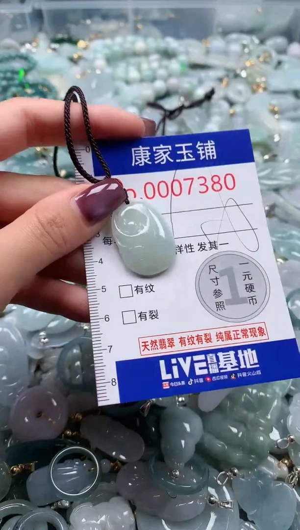 翡翠未镶嵌吊坠(不含链)7380