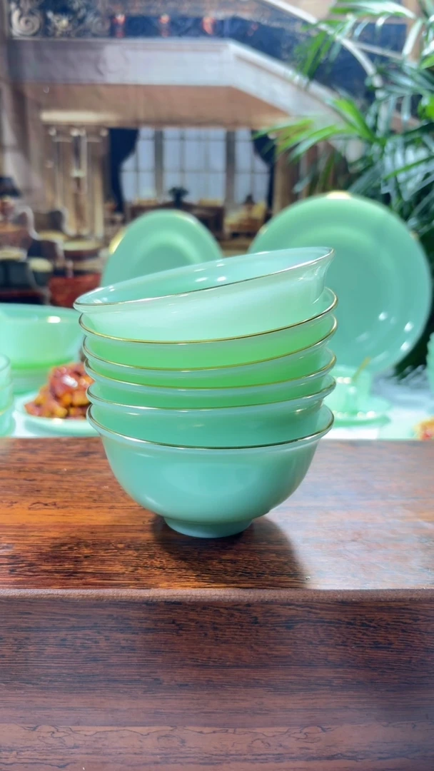 【闪购商品】.... 4.5英寸玉瓷碗6个口径11.5厘米