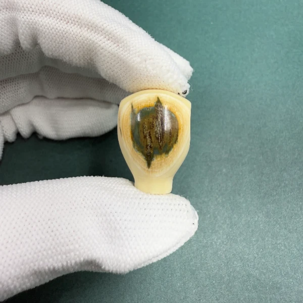 H5420天然猛犸牙 水滴三通 支持鉴定 假一罚四