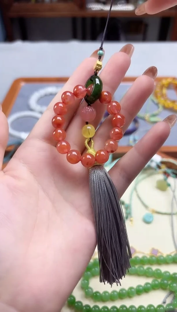 未镶嵌挂件南红玛瑙南红包挂DN