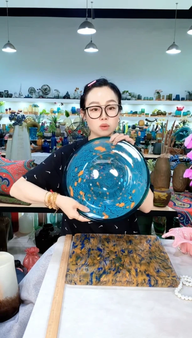慕忆家手作琉璃花瓶