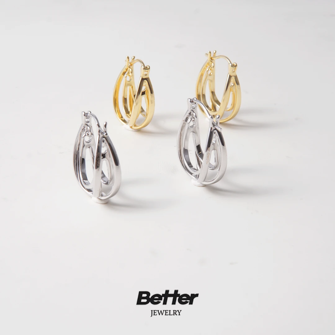 铜合金耳饰 B608 荡秋千耳钉