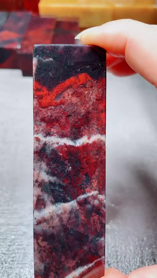 玉桂林鸡血玉素章--10