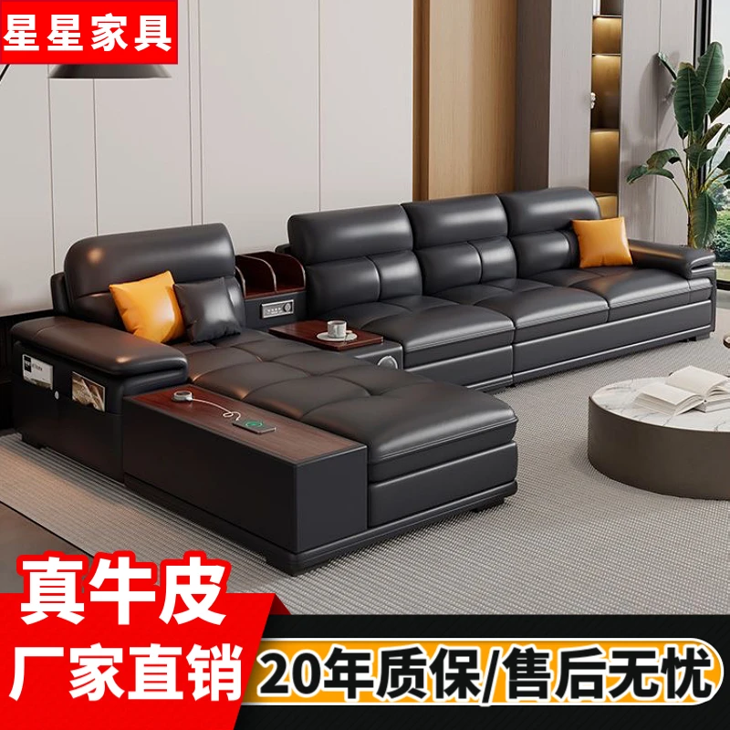 广东佛山真皮沙发简约意式现代沙发客厅大小户型头层牛皮真皮沙发