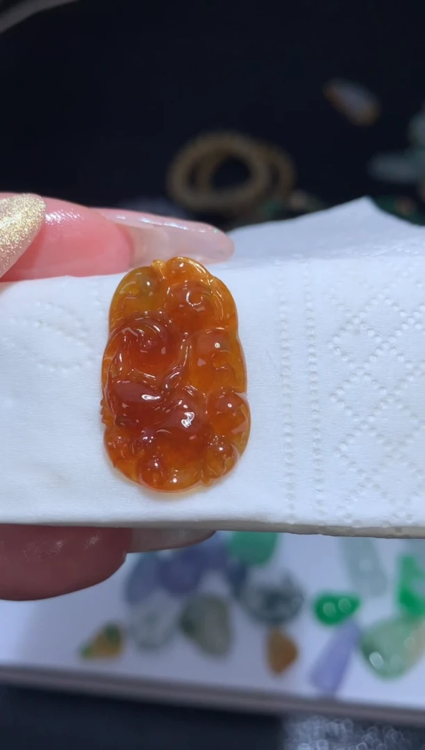 未镶嵌定制翡翠九尾狐