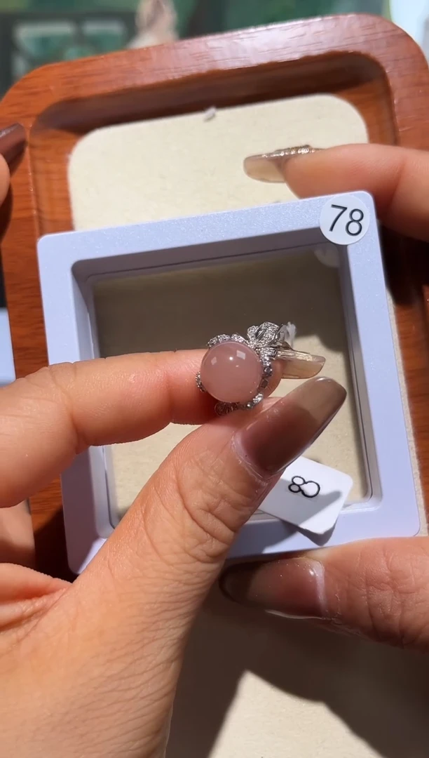 银S925镶嵌戒指水晶d****a定制