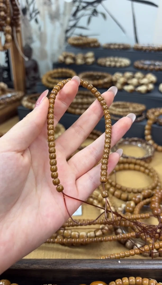 紫金鼠手串谭*盈5*4纯肉实心直切