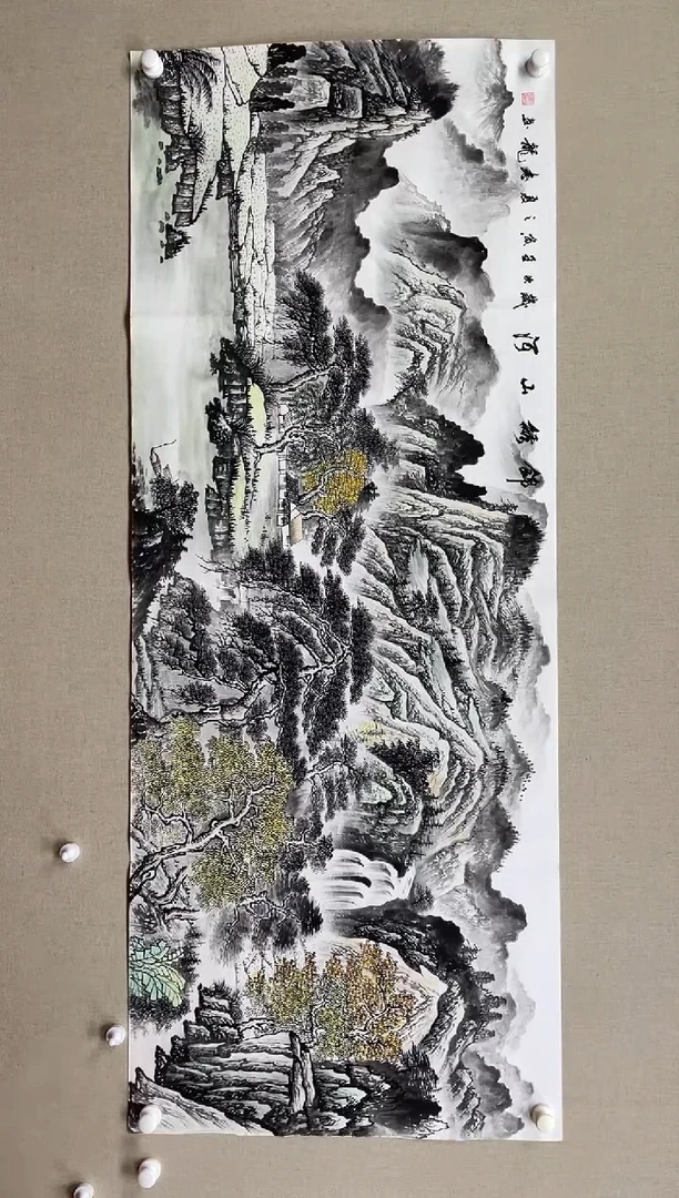 国画180*68 杨志龙杨志龙杨志龙杨志龙