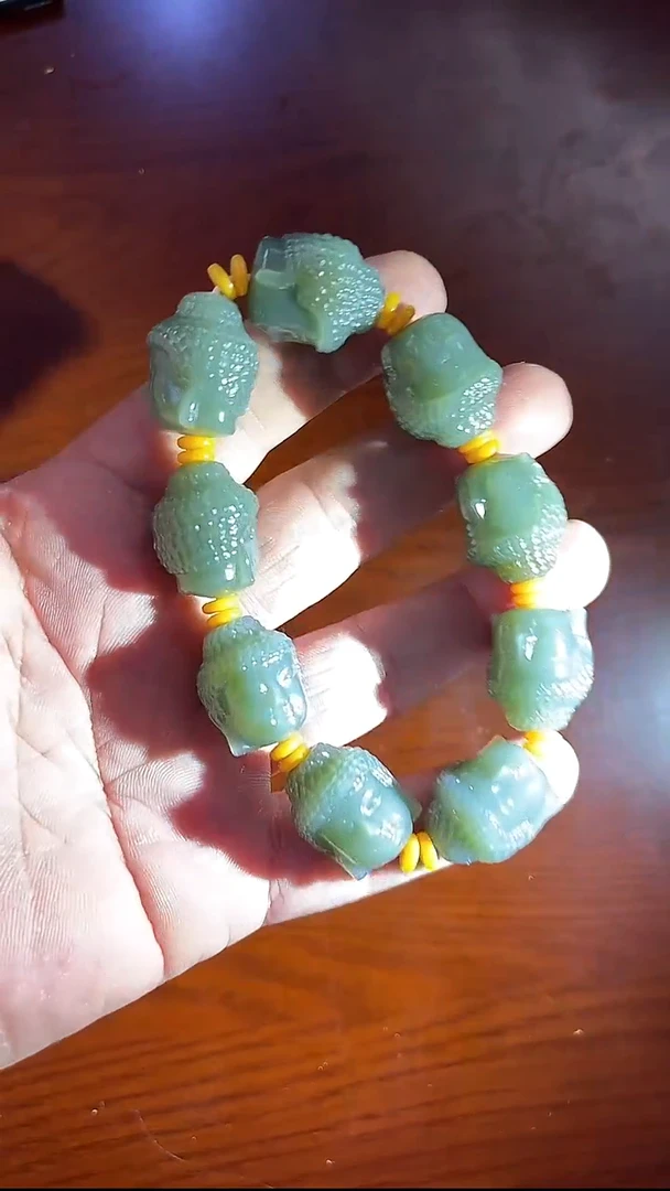 未镶嵌手链透闪石质玉手串