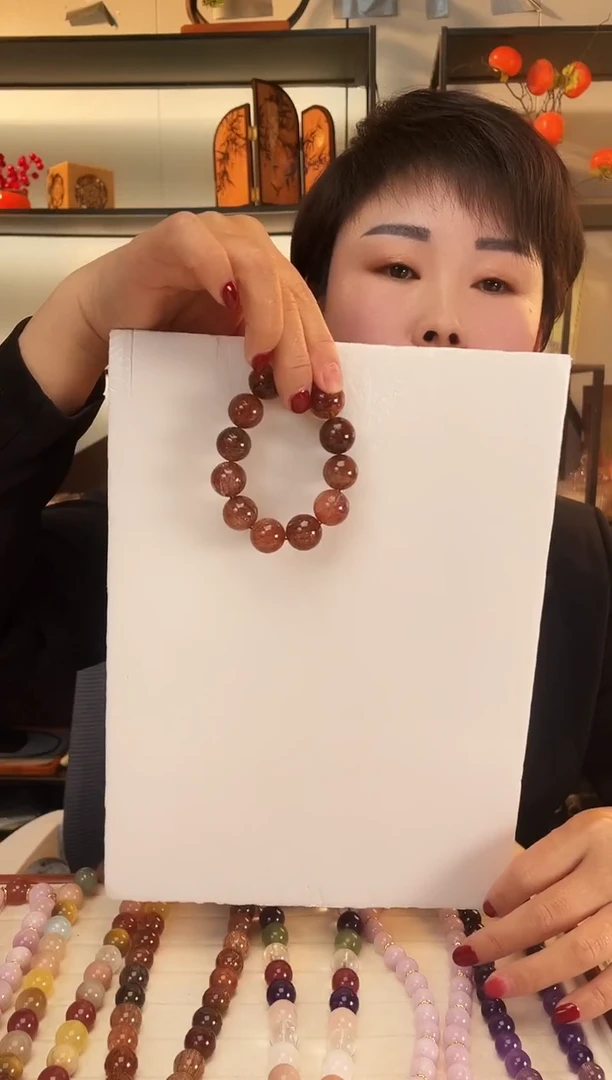 颈饰未镶嵌水晶超七大点位手串