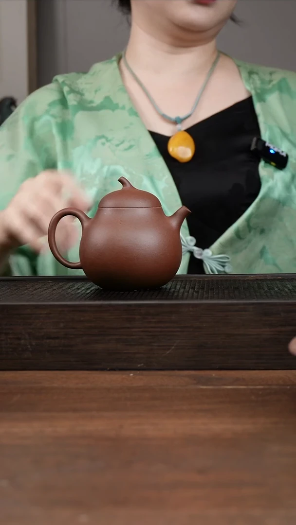 茶壶紫砂萌*紫泥茄瓜      200CC