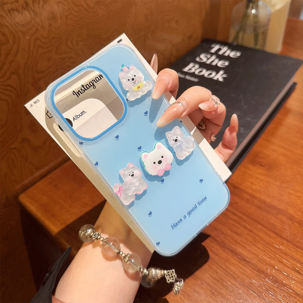 波点爱心适用华为mate60苹果oppo小米15/14/13promax防摔手机壳女