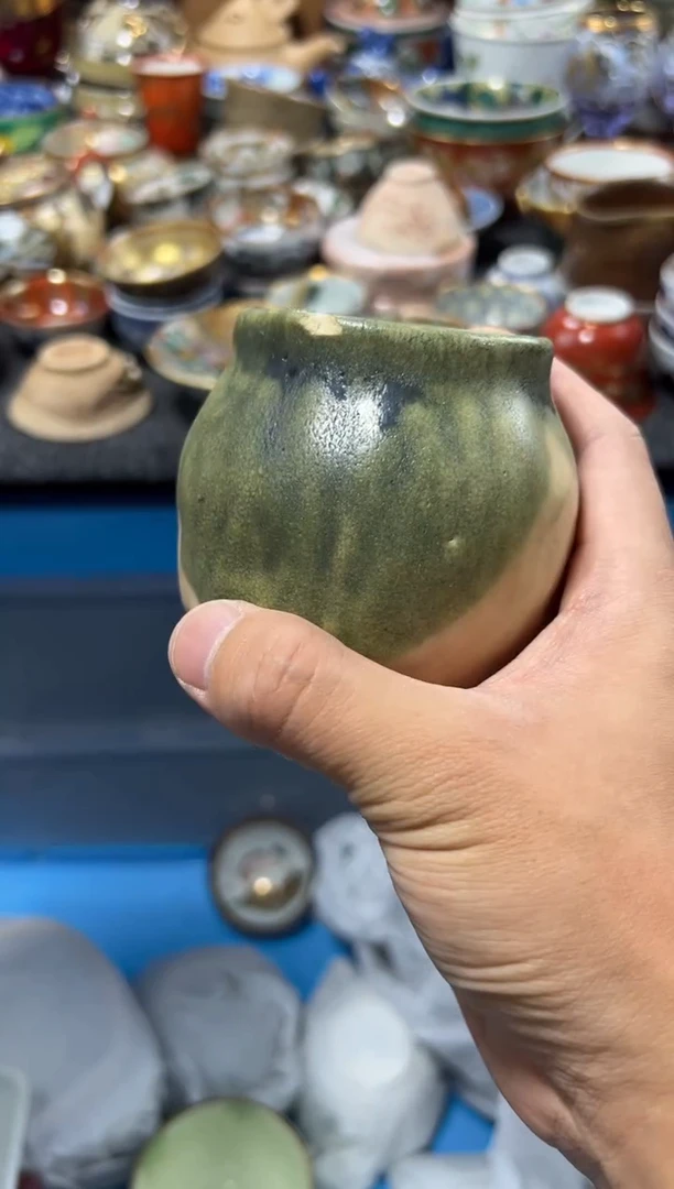 瓷片木*夏目海外回流瓷器中古品。瑕
