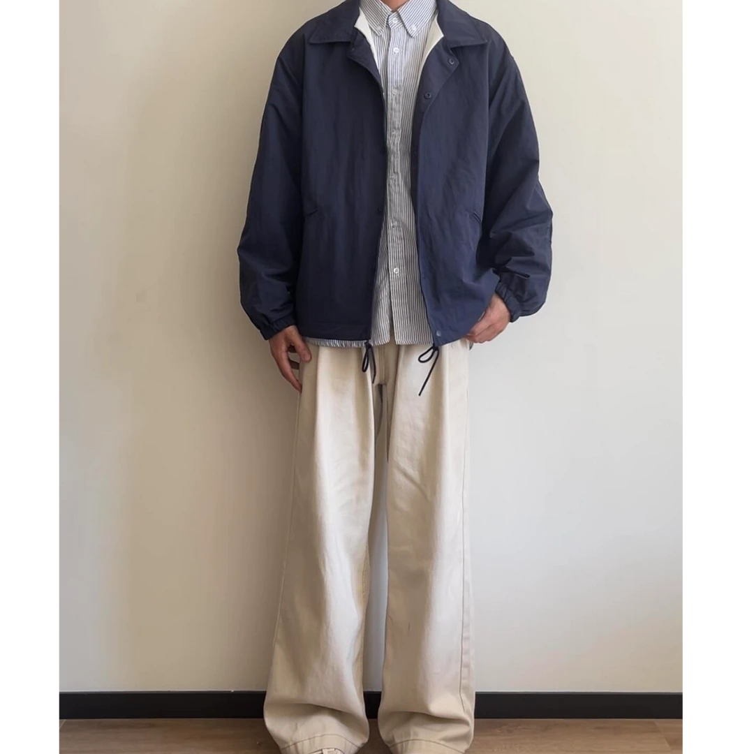 男生秋冬穿搭个性 cleanfit 小众高级感高知感外套牛仔裤套装85