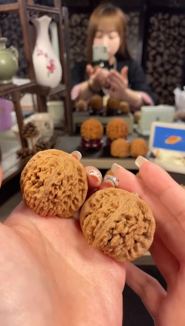 【闪购商品】文玩核桃把件四座楼46尺-15