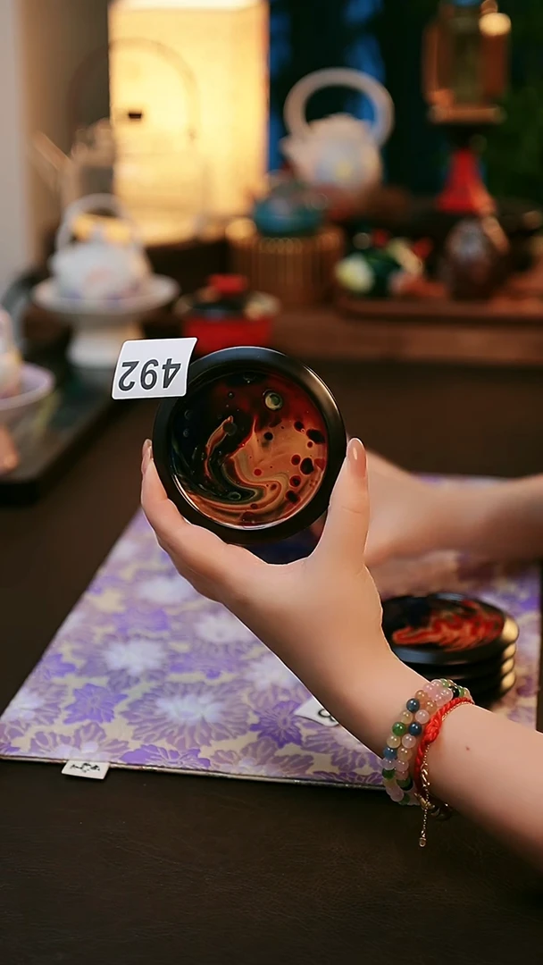 陶瓷茶具大漆杯垫492