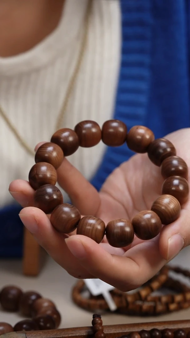 檀香木手串/手链老山檀香15*16老型单圈留疤