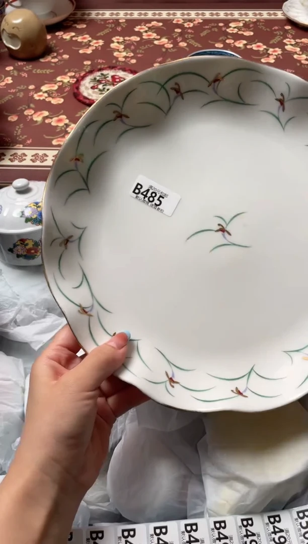 瓷片小*蹬瓷器瓷器B485