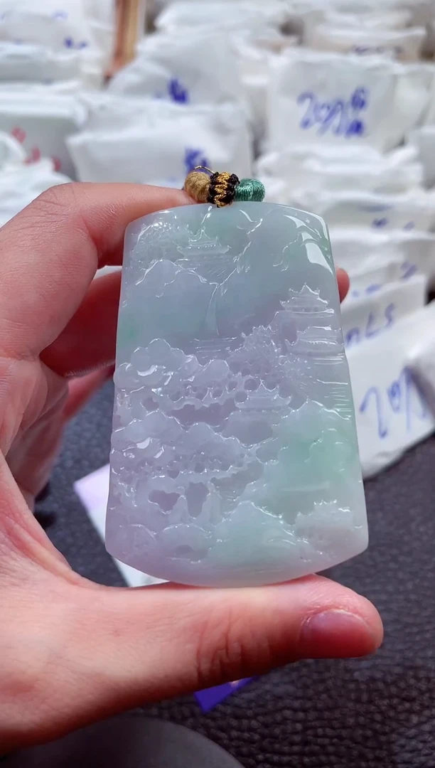 翡翠未镶嵌颈饰00009660