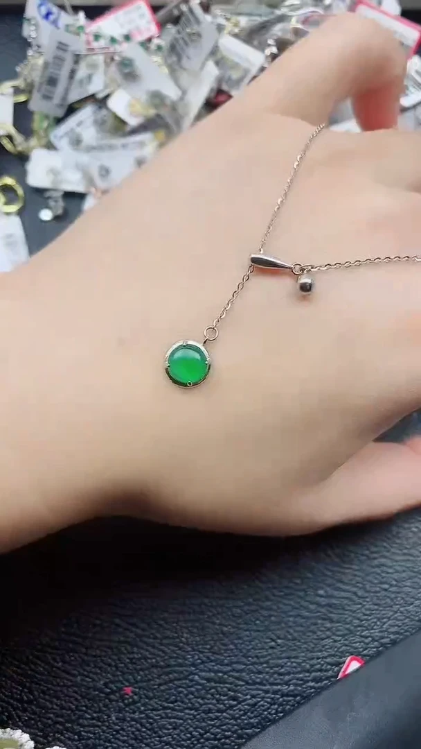 银S925镶嵌戒指翡翠1