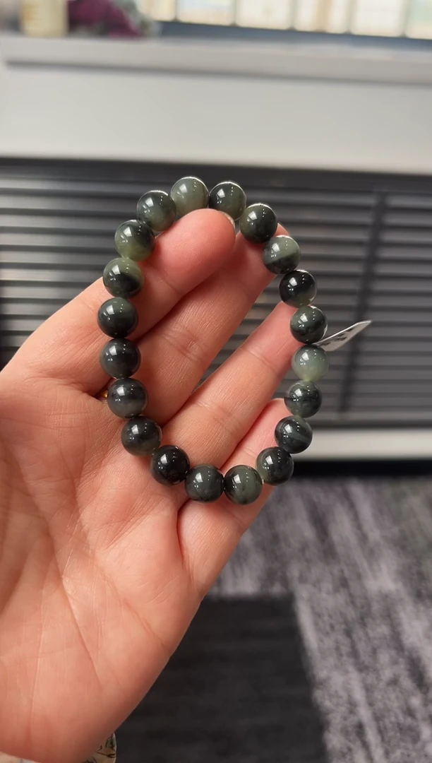 未镶嵌手串和田玉若羌楼兰三色手串卡10