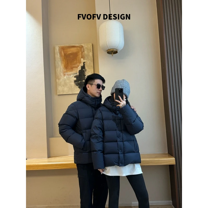 【家属鹅男】定制雾感哑光面料！90白鹅绒保暖锁温鹅绒服H2169