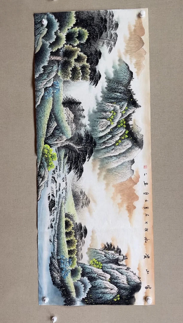 国画180*68 吴立勇吴立勇吴立勇吴立勇