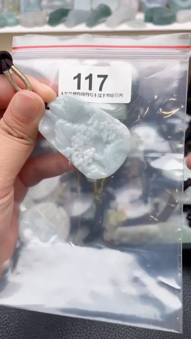 颈饰未镶嵌翡翠天然缅甸翡翠A货117