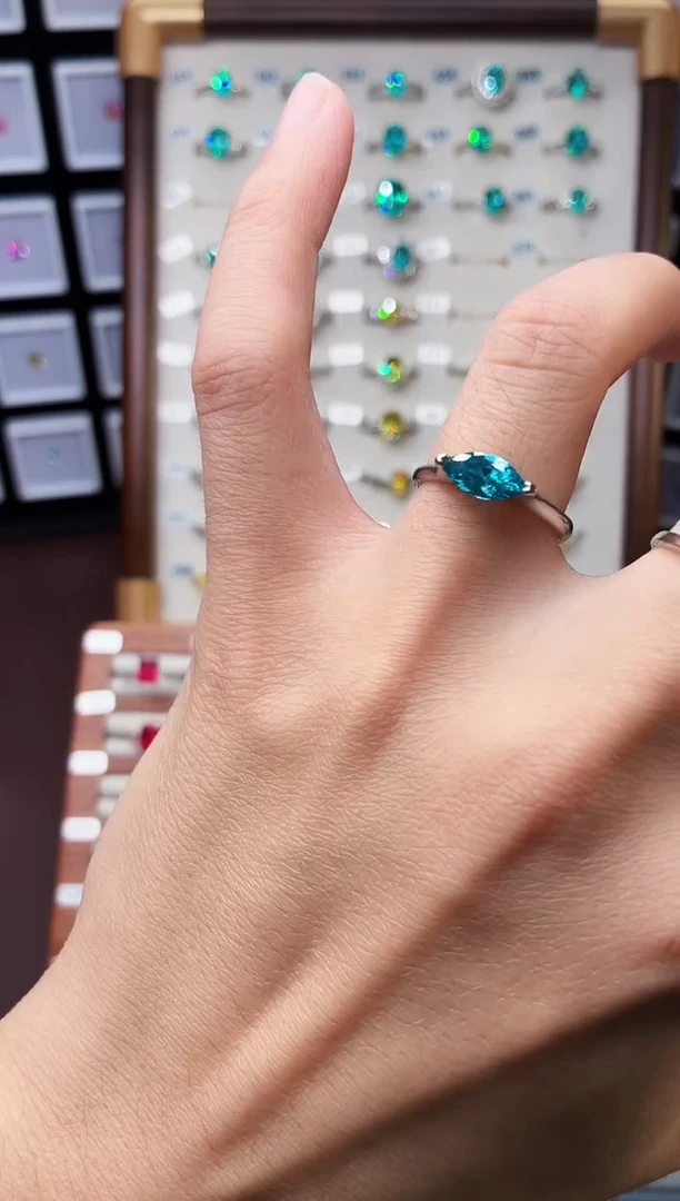 银S925镶嵌戒指碧玺1888