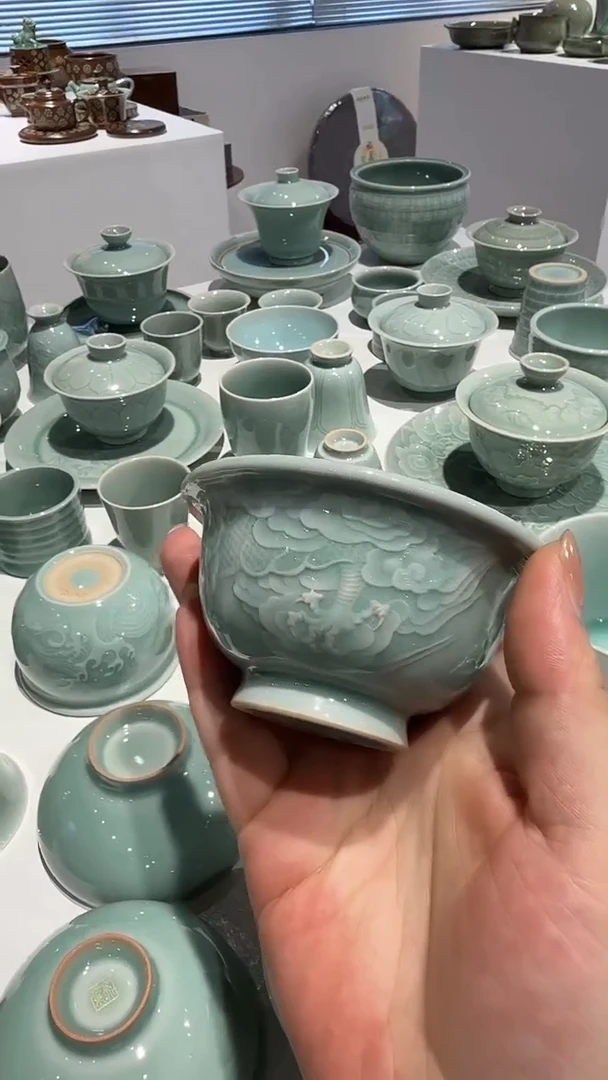 青瓷手工茶器包邮不带礼盒
