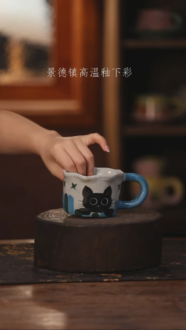 陶瓷景德镇高温釉下手绘陶瓷167