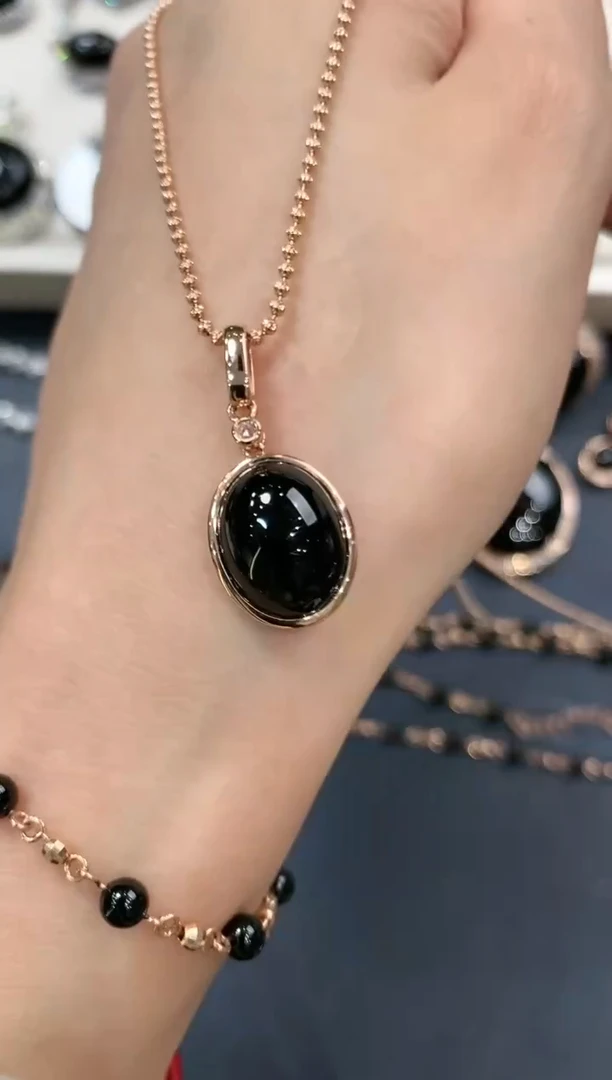 翡翠18K金镶嵌吊坠(不含链)q38多样性一件发货