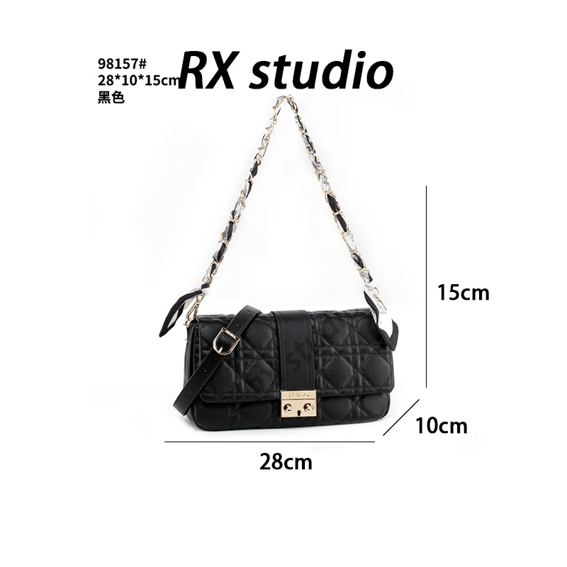 【南沙瑞熙】QYX-98157-黑色-(自留）轻奢小众时尚百搭女士包包