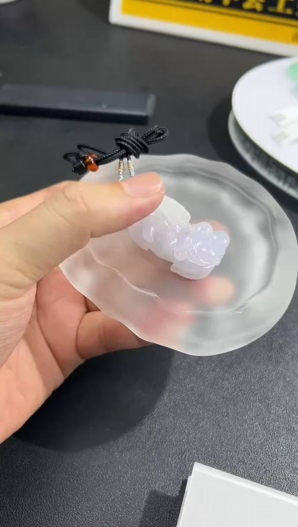 未镶嵌挂件翡翠哈*咪貔貅FL89多样性发其一CP配绳