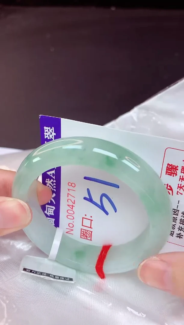 未镶嵌手镯翡翠51（48小时鉴赏期 ）