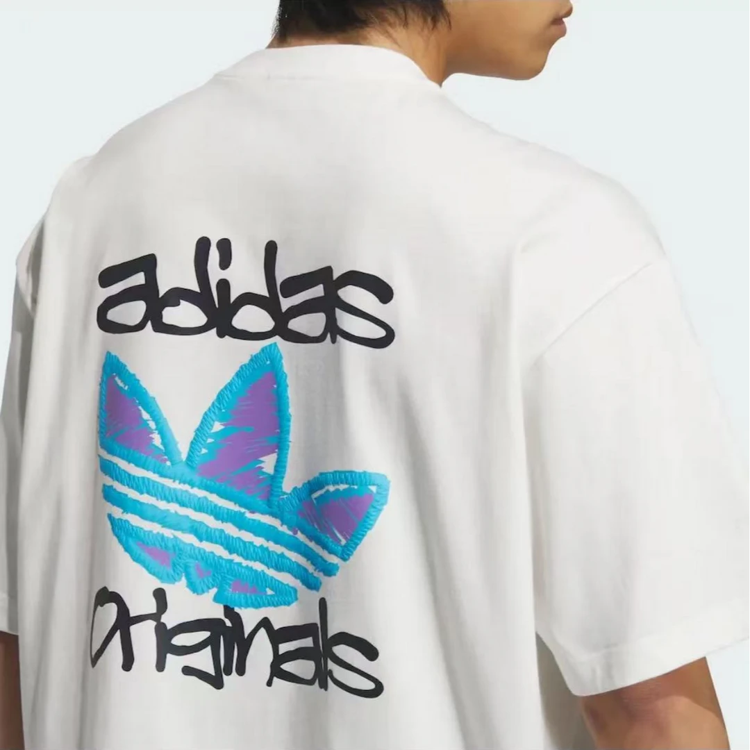 adidas/阿迪达斯【王府井AD】三叶草男子运动休闲短袖T恤KE5793